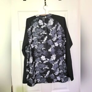 ATTRACO WOMENS 3X BLACK SWIMWEAR JACKET FULLZIP LONGSLEEVE